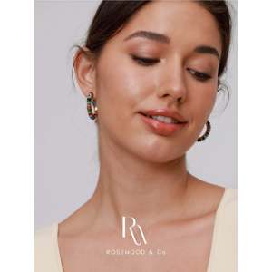 Pendientes de Aro de Verano con Cuentas de Arcoíris, Aventurina, Ónix Negro, Ágata, Estilo Religioso, con Piedras Preciosas - Product Image 5