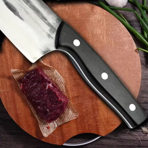 Venta al por mayor personalizado de alta calidad OEM ODM servicio Chef cuchillo rebanar cocina Chef cuchillos cocina uso acero nueva hoja de fijación hecha a mano - Product Image 5