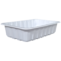 Vente en gros de récipients carrés jetables de qualité alimentaire pour viande, volaille et poisson Emballage sûr et durable de différentes tailles