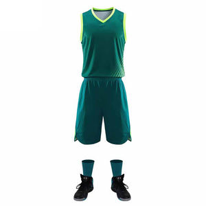 Conjunto de Uniforme de Baloncesto de Verano Unisex de Diferentes Colores Sólidos con Logotipo Personalizado, Impreso, 100% Poliéster, Manga Corta, Secado Rápido, Ropa Deportiva - Product Image 4