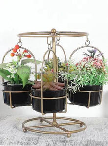 High Quality Customized Hanging Round Succulent Wire Strong <b>Stand</b> Flower Pot in Bulk Quantity - Product Image 2