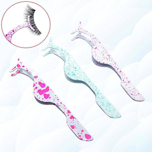 Pinzas para Pestañas de Acero Inoxidable de Alta Calidad de 0.03mm, Marca Privada, Antimagnéticas, Agarre Sostenible, Belleza - Product Image 3