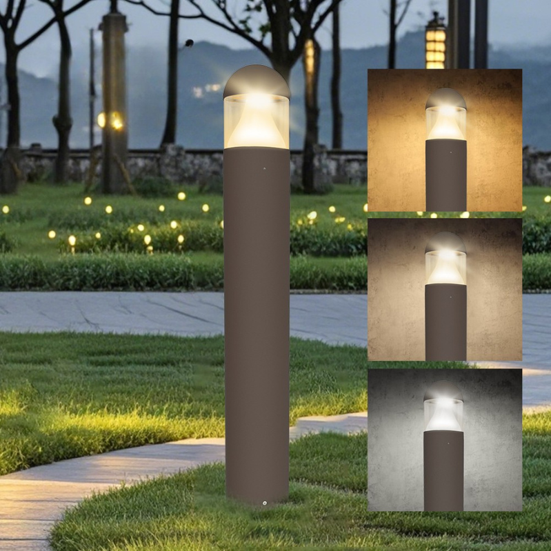 Factory Direct 40cm 60cm 80cm Outdoor IP65 Waterproof Aluminum Bollard Lights Garden Pathway Lighting Use LED Lawn Light