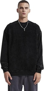 Sudaderas de Primera Calidad con Lavado Ácido, 100% Algodón, Felpa Gruesa, Estilo Urbano Retro, Personalizadas con Estampado, para Invierno - Product Image 5