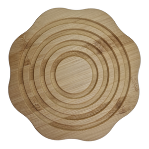 Natural <b>Wood</b> <b>Trivets</b> for Hot Dishes Table and Kitchen and Durable 7-inch Wooden Kitchen Hot Pads with Sale Product - Product Image 3