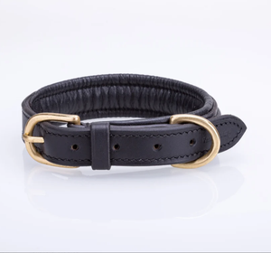 Collier de chien élégant en cuir à double relief Collier de chien pour lévrier et Whippet - Product Image 2