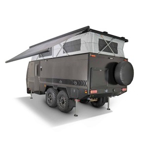 Caravana Grande de 22.4 pies, Remolque Plegable 4x4 Tipo Pop-Up para Camioneta, Camping al Aire Libre, Aluminio Ligero, 2-4 Literas, Ecocampor con Cama Alta - Product Image 6