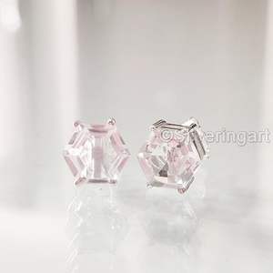 Womens <b>Stud</b> Earring Natural White Topaz Gemstone October Birthstone Christmas Handmade Jewelry 925 <b>Sterling</b> <b>Silver</b> <b>Stud</b> Earring - Product Image 5