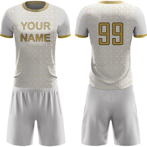 100% poliéster sublimación de secado rápido fútbol Jersey cintura elástica pantalones cortos conjunto desgaste profesional ropa de entrenamiento de fútbol - Product Image 5