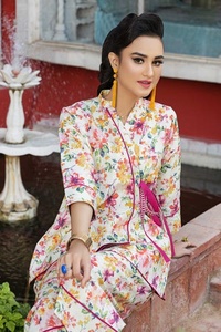 ชุดเดรสแขนยาวปักลายสไตล์อินเดียสำหรับผู้หญิง Punjabi Salwar Kameez สนามหญ้า kurti ปรับแต่งสีคุณภาพสูง - Product Image 3