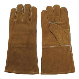 Meilleure qualité Design tendance Gants de soudage en cuir Arrivée Résistance à la chaleur Gants de sécurité raisonnables Résistance à la chaleur personnalisée - Product Image 3