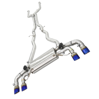 Système d'échappement Catback Valvetronic en acier inoxydable SDO pour BMW M5 F90 V8 4.4T 2018-2023, embouts bleus plaqués avec silencieux
