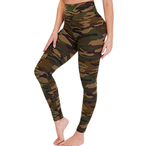 Pantalones cortos de punto transpirables de leopardo de longitud completa para mujer, ropa atlética para correr, ropa elástica suave y cómoda - Product Image 3