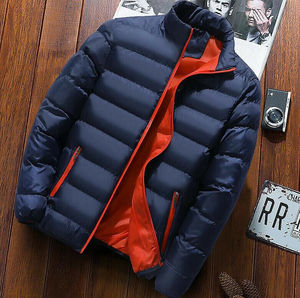 Wholesale Custom Man Stand Collar Winter Blank <b>Down</b> <b>Jacket</b> High Quality Fashion Style Plus Size Puffer <b>Jacket</b> - Product Image 5