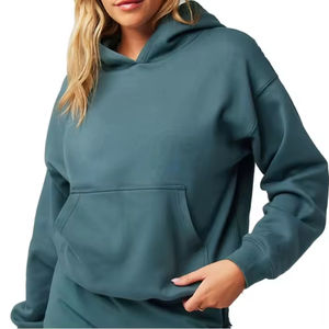 Sweat-shirts de sport surdimensionnés à épaules tombantes personnalisés, pulls à capuche pour femmes, fabricant sur ZOHAN CREATIONS - Product Image 1