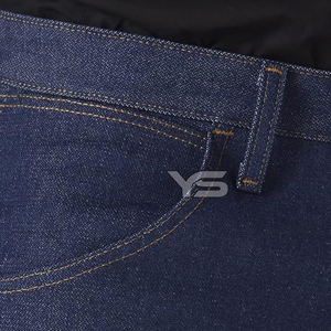 Pantalon en jean enduit taille haute coupe droite pour hommes grande taille style rue haute avec option multicolore - Product Image 5