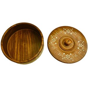 Contenedor de almacenamiento de madera pulida de primera calidad para especias, hierbas y condimentos, ecológico, apto para lavavajillas, gran capacidad, listo para viajar - Product Image 1