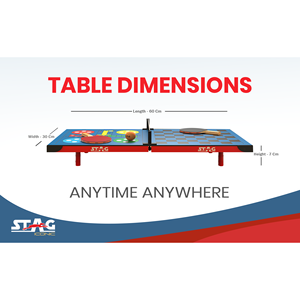 Table de ping-pong compacte et polyvalente Stag Iconic 4-en-1, surface en MDF de 25 mm, pliable pour une utilisation en intérieur, accessoires inclus - Product Image 6