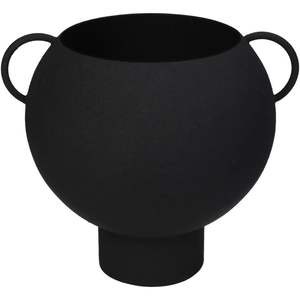Jarrón de Metal Negro Mate Nórdico, Florero de Hierro Moderno y Lujoso, Jarrón Alto Decorativo Minimalista para Sala de Estar, Bodas y Decoración del Hogar - Product Image 4
