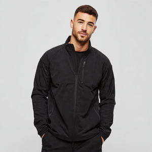 100% Polyester <b>Winter</b> Training <b>Jacket</b> Men Sports <b>Running</b> Zipper Front Logo Stand Collar Windproof Breathable High Street - Product Image 5