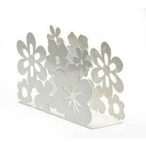 Design floral de couleur noire et porte-serviettes en métal durable Accessoire de table élégant pour la cuisine, la salle à manger et l'utilisation quotidienne - Product Image 4