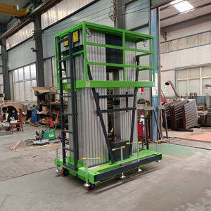 नए 200 किलोग्राम टेलीस्कोपिक इलेक्ट्रिक हाइड्रोलिक ऊर्ध्वाधर दो मस्तूल लिफ्टिंग प्लेटफॉर्म चेन निर्माण सामग्री की दुकानें - Product Image 3