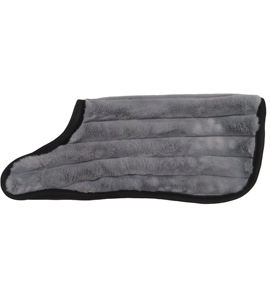 Manteau pour chien doublé de polaire gris avec rembourrage doux, réglable et pliable, léger et durable pour le confort hivernal - Product Image 3