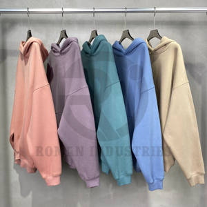 High Quality Heavy <b>Hoodie</b> 100% Cotton Pullover Hoodies Custom Logo DTG Print <b>Oversize</b> Blank <b>Fleece</b> Unisex Custom <b>Hoodie</b> for Men - Product Image 4