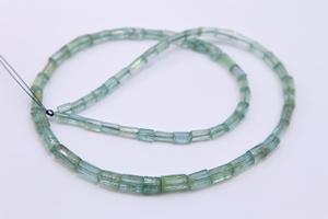 Aquamarine Faceted Tube Shape Natural Gemstone <b>Beads</b> 16 Inch Jewelry Making <b>Stone</b> <b>Beads</b> - Product Image 2