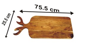 Tabla de cortar de madera de alta venta, tabla para cortar queso o pan con forma personalizada para cocina y preparación de alimentos - Product Image 4