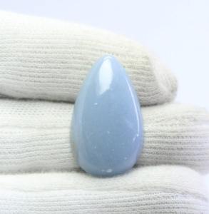 Gemme attrayante d'angélite 100% Cabochon en vrac d'angélite naturelle Fabrication de bijoux précieux Pierres au prix de gros OEM en vrac - Product Image 1