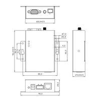 Hi-Link HLK-IR03 Gateway Industrial IoT 4G Cat1 para Monitoreo Remoto de PLC, SD-WAN, LAN, WIFI, RS485, RS232, Modbus, MQTT, Router