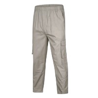Pantalon de jogging décontracté en toile épaisse non tissée pour homme, avec cordon de serrage, poches profondes, coupe ample, idéal pour l'entraînement