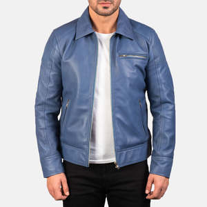 Top venta elegante Puffer Bomber motocicleta chaqueta High Street Real cuero mejor calidad chaqueta de invierno - Product Image 1