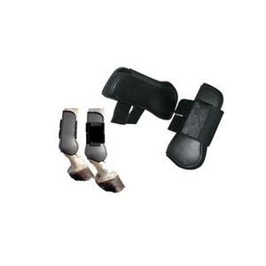 Botas de Protección para Patas de Caballo – Protectores de Patas Ecuestres de Cuero PU para Entrenamiento y Competición, Botas para la Seguridad de Tendones y Articulaciones - Product Image 2