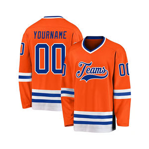 Uniforme de hockey sobre hielo personalizado de alta calidad para hombres, servicio OEM al por mayor, camiseta de sublimación, diferentes nombres, números, estilo de jugadores - Product Image 5