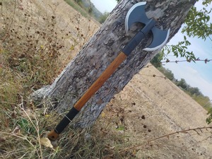 Handmade Danish Medieval <b>Axe</b> Double-Headed Viking Hatchet Collectible Anniversary Gift for Holidays - Product Image 2