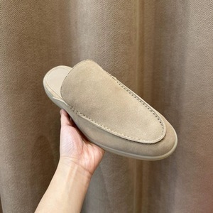 Nuevas Pantuflas <span class=keywords><strong>de</strong></span> <span class=keywords><strong>Verano</strong></span> <span class=keywords><strong>para</strong></span> <span class=keywords><strong>Hombre</strong></span>, <span class=keywords><strong>de</strong></span> Gamuza <span class=keywords><strong>de</strong></span> Oveja Genuina, Diseño Slip-On con Punta Redonda, Estilo Mocasín Plano, Tallas Grandes, <span class=keywords><strong>para</strong></span> Uso en Exteriores - Product Image 2