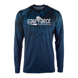 Camo hombres sublimación manga larga pesca capucha camisa personalizada pesca Sudadera con capucha camisas secado rápido torneo pesca desgaste - Product Image 1