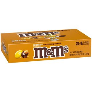 <b>M</b>&<b>M'S</b> Honey Roasted <b>Peanut</b> Milk Chocolate Candy Full Size Salty and Sweet Nutty 1.74 oz Pack of 24 - Product Image 4