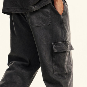 Nouveau luxe lavé jambes larges hommes Baggy Track pantalon décontracté survêtement pantalon pour hommes pantalon ample pantalon de survêtement homme pantalon - Product Image 6