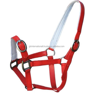 Matériau PVC de haute qualité Nylon Horse Halter disponible dans une large gamme de couleurs blanc rembourré rouge Nylon Horse racing licou - Product Image 3