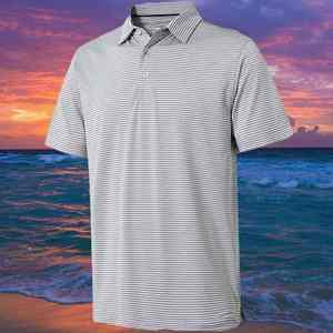 Polos classiques extensibles à quatre voies personnalisés, polos pour hommes Polos de qualité supérieure confortables de style unique - Product Image 2