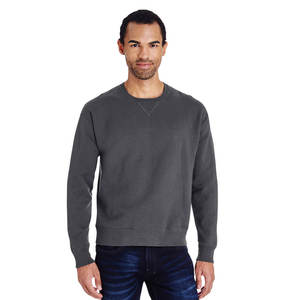 Sudadera de cuello redondo en blanco con logotipo personalizado 100% algodón de gran tamaño sudaderas para hombre al por mayor - Product Image 4