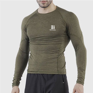 Support Running Gym Training Top High Performance <b>Men</b> <b>Compression</b> <b>Shirt</b> <b>Men</b> Athletic <b>Compression</b> <b>Shirt</b> Long Sleeve Muscle - Product Image 1