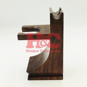 Nuevo Soporte para Brocha de Afeitar, Sostenible, de Acero Inoxidable y Madera, Hecho a Mano, de Primera Calidad, con Logotipo y Empaque - Product Image 6