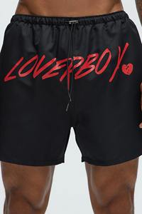 Vente en gros de qualité supérieure Short de haute qualité pour homme en polyester lisse personnalisé à la mode Short décontracté sérigraphié - Product Image 5