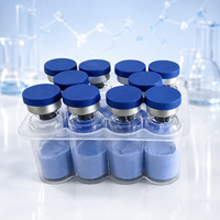 Poudre lyophilisée de peptide de cuivre GHK-Cu, pureté 90%-99%, matière première cosmétique, marque OEM, soin réparateur de la peau, haute qualité
