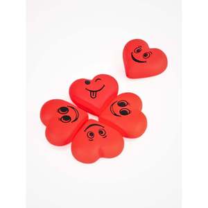 Set di 5 Giocattoli Sensoriali Anti-Stress a Forma di Cuore <span class=keywords><strong>Emoji</strong></span>, Giochi di Decompressione per Ragazze - Product Image 3