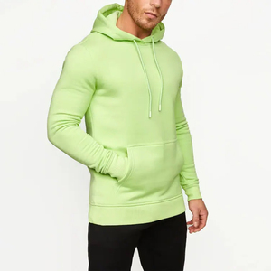 Sweat à capuche décontracté pour homme avec logo et couleur personnalisés, couleur unie, vente en gros, printemps automne, sweat à capuche classique confortable - Product Image 3